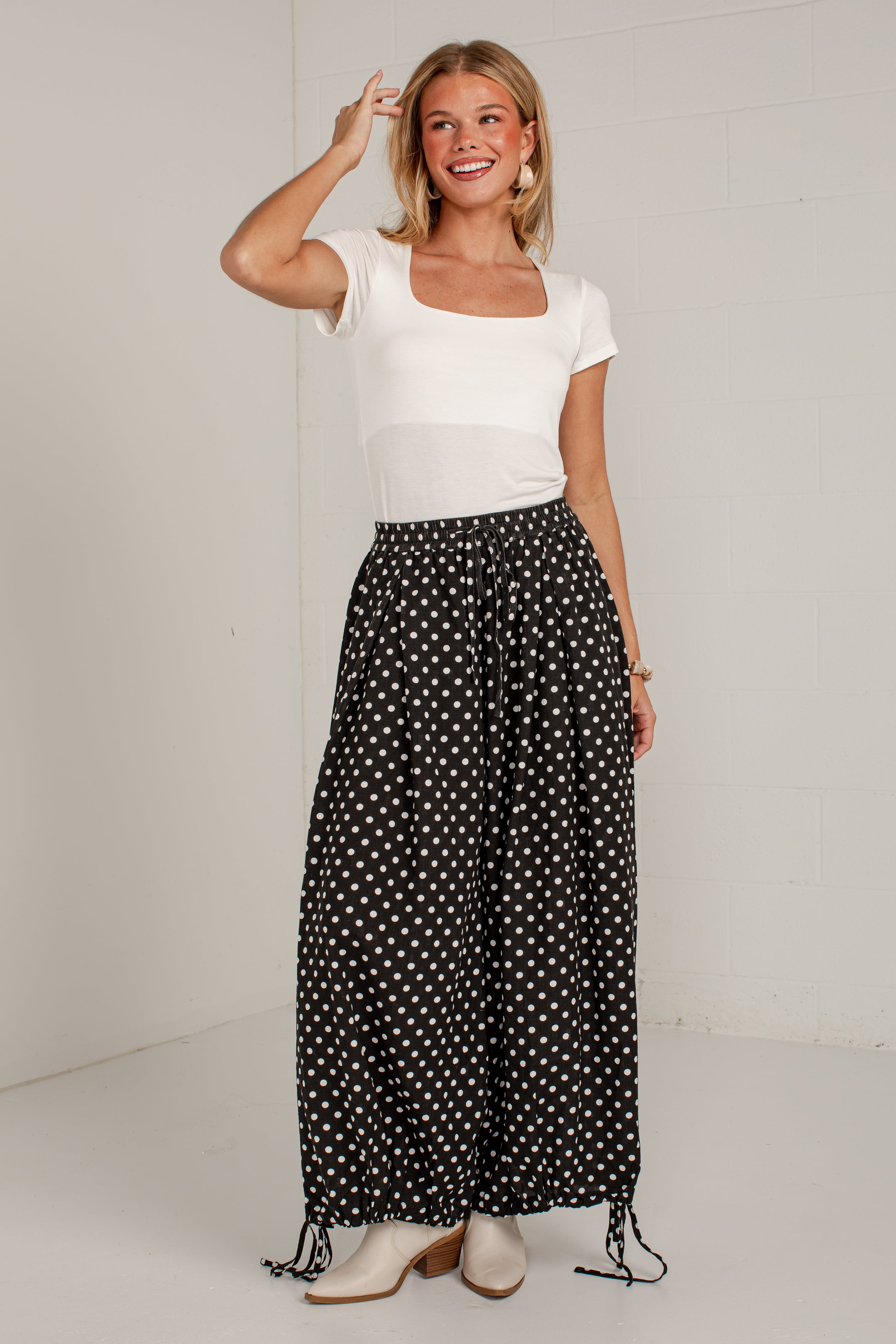 Kindred Black Polka Dot Pants | Trendy Women's Pants | Shop Dress Up