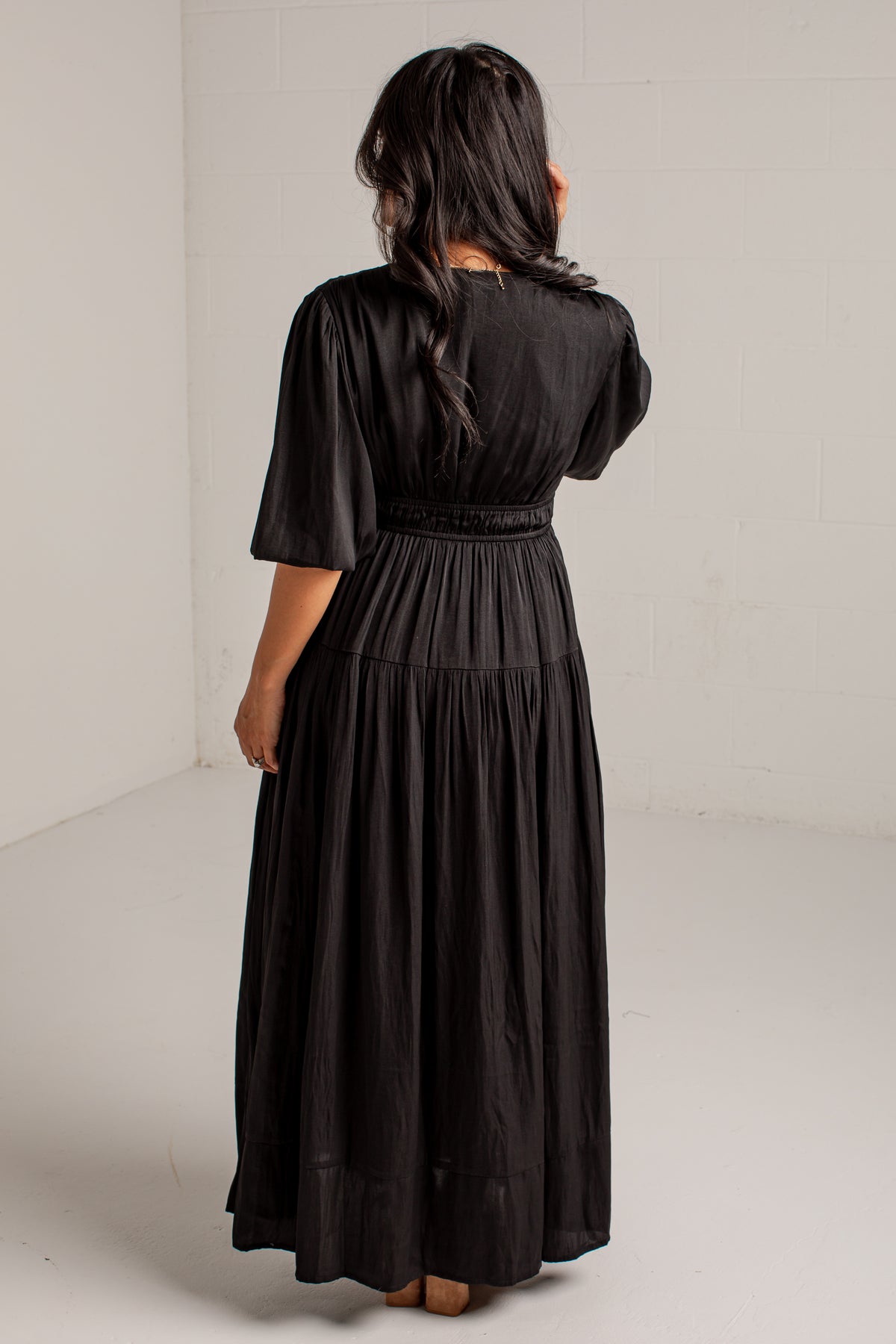 Beautifully Yours Puff Sleeve Maxi Dress