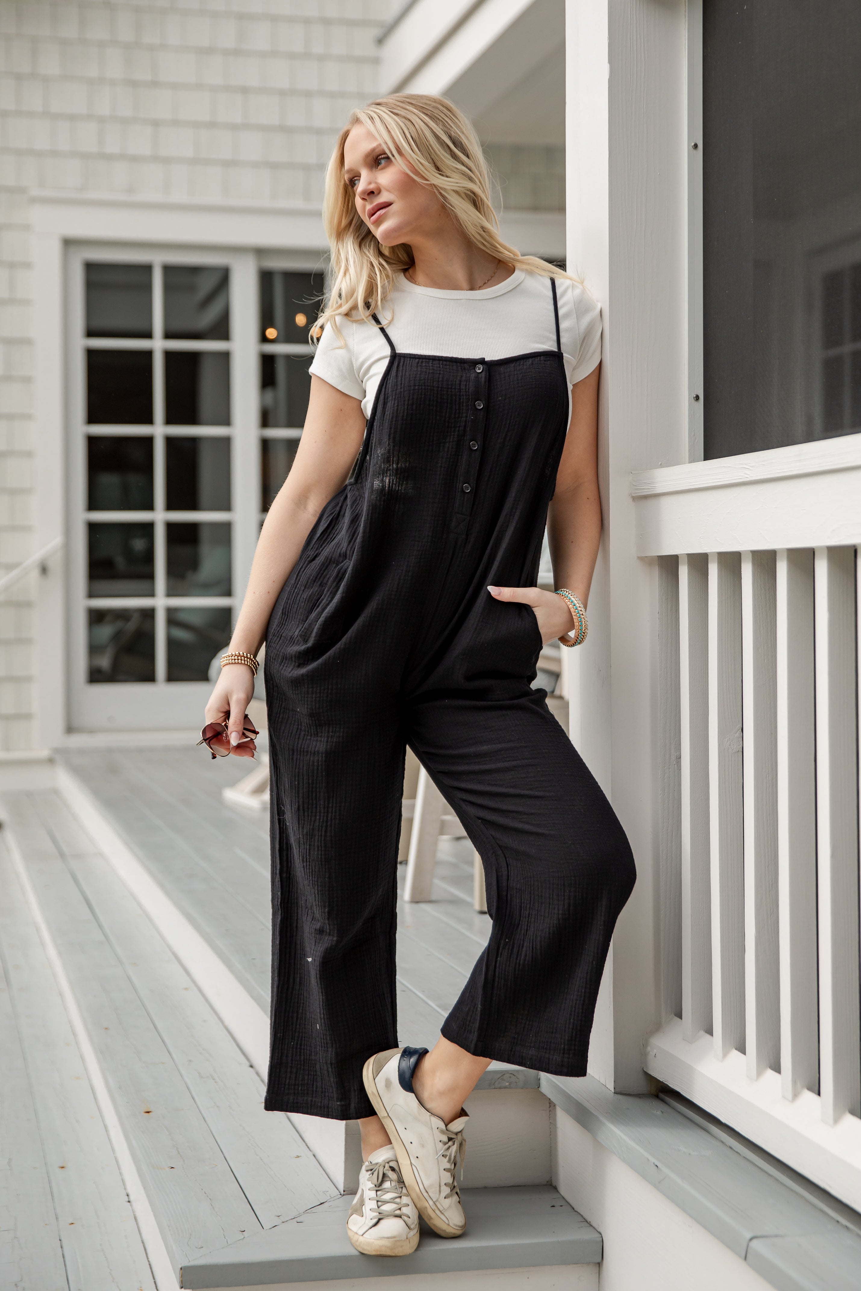 Charmed Moment Relaxed Jumpsuit | Trendy Women's Jumpsuits