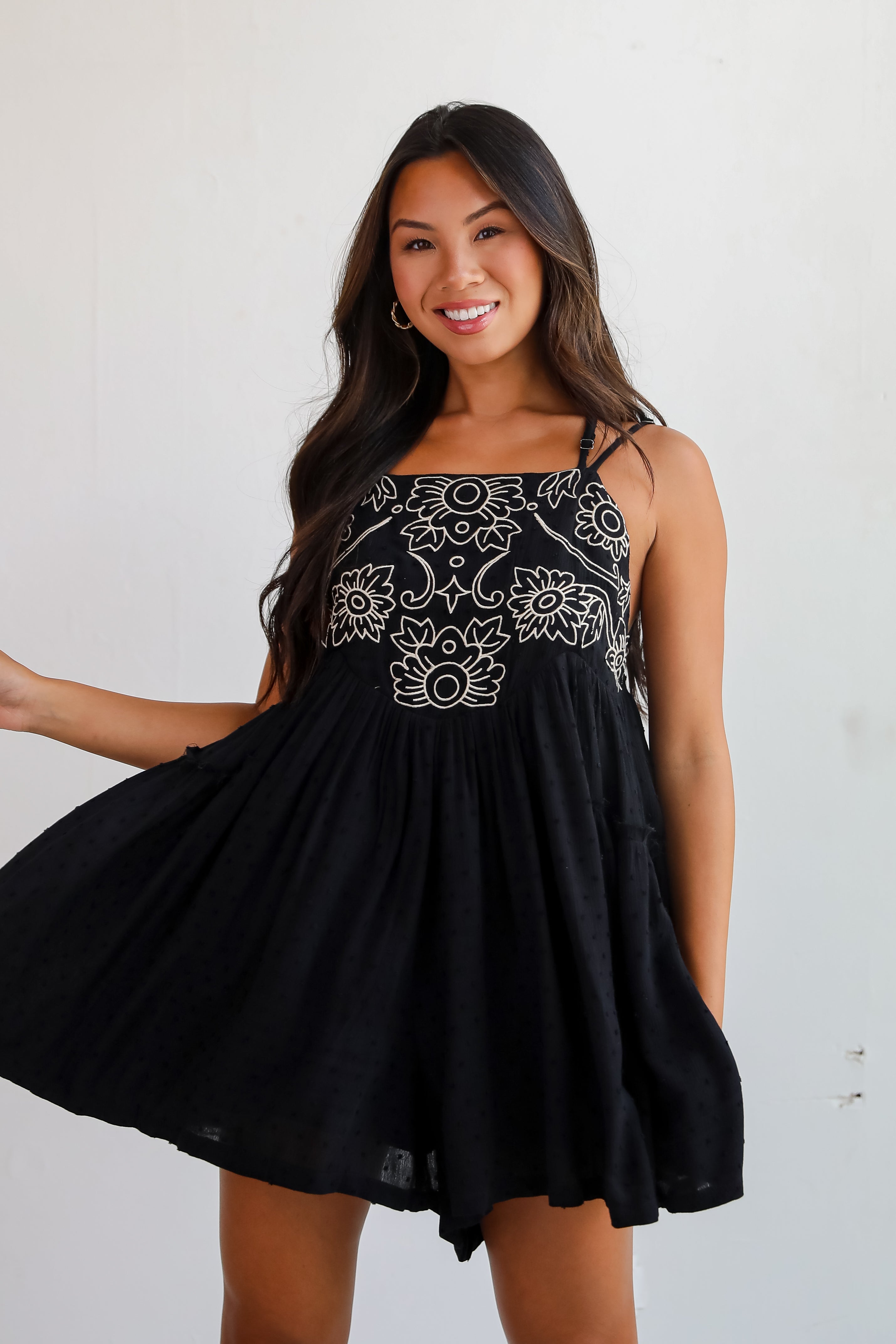 Charming Necessity Black Romper