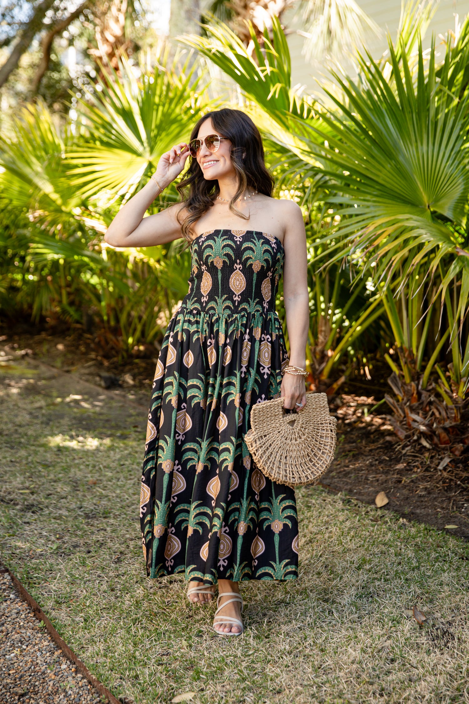 Chic Essential Strapless Smocked Black Maxi Dress Black / Medium Chic Essential Strapless Smocked Black Maxi Dress Black / Medium