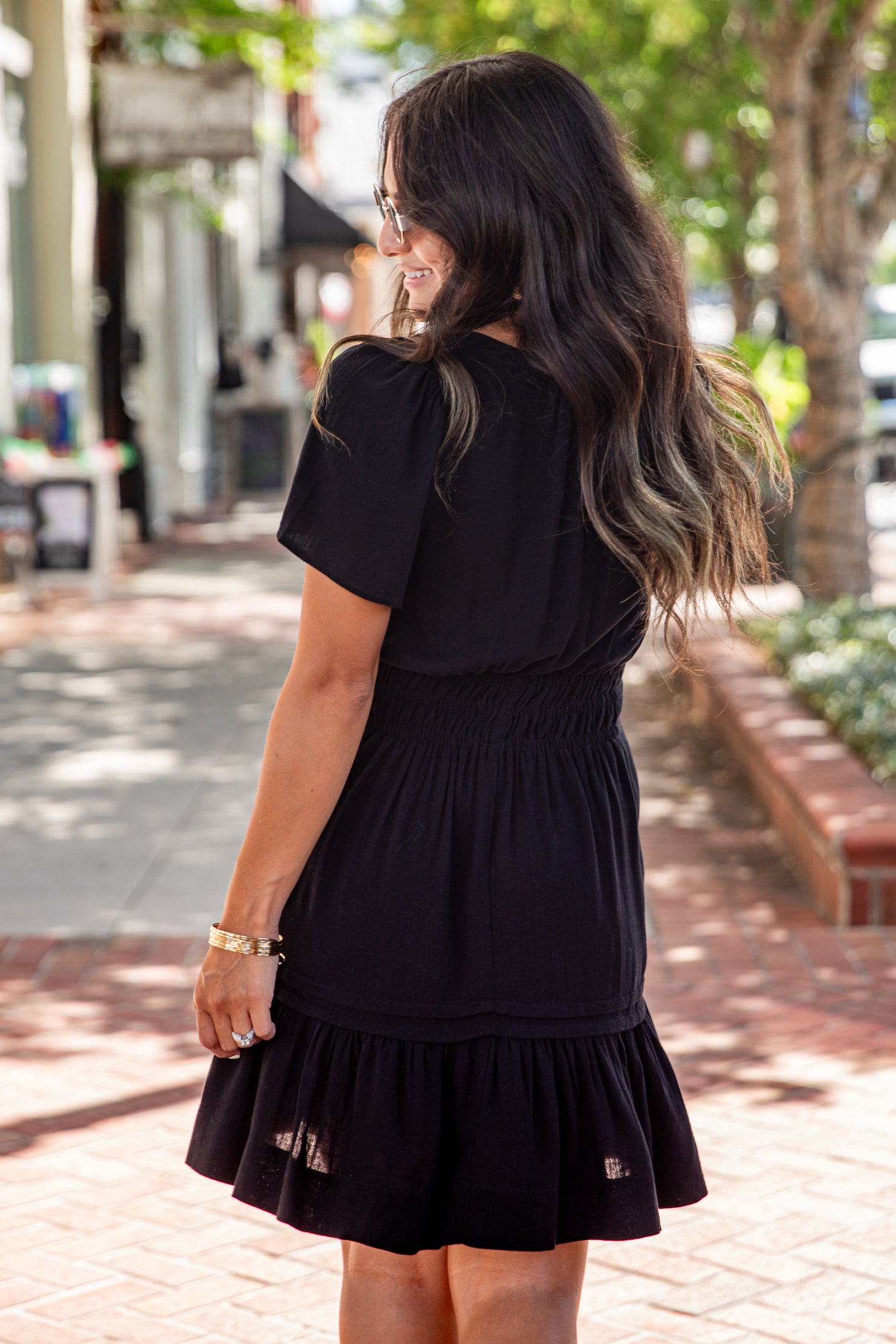 Apple Orchid Smocked Waist Mini Dress | Cute Women's Dress
