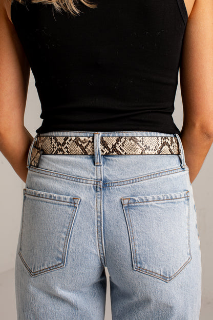 Style Instinct Snake Print Belt