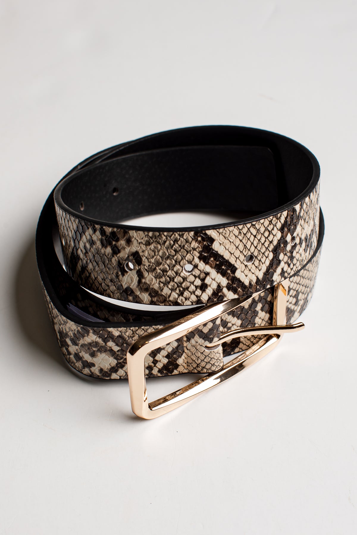 Style Instinct Snake Print Belt