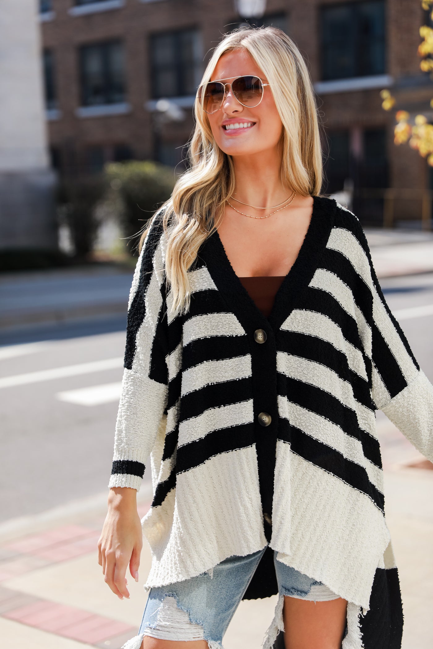 cozy Black Striped Cardigan for fall online boutiques, cute tops, dress up, cute shirts, cute clothes, dressy tops for women, cute sweaters, clothing boutiques, best online boutiques, online boutique, cute shirts for women