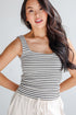 Allie Everyday Striped Square Neck Tank