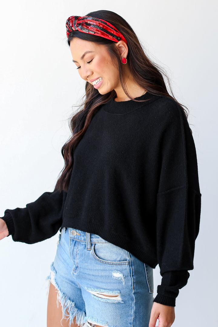 black Sweater side view