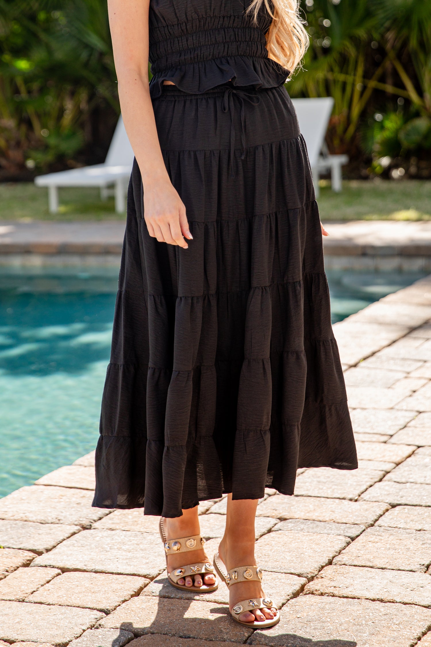 Black Tiered Maxi Skirt | Trendy Women's Skirts | ShopDressUp Dress Up Black Tiered Maxi Skirt | Trendy Women's Skirts | ShopDressUp Dress Up