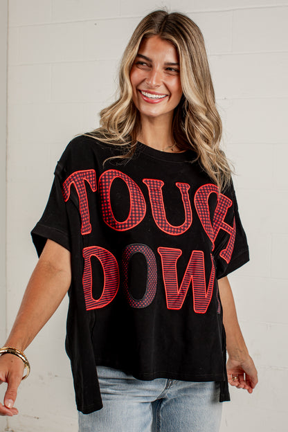 Touchdown Moment Black Graphic Tee