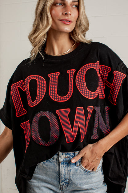 Touchdown Moment Black Graphic Tee