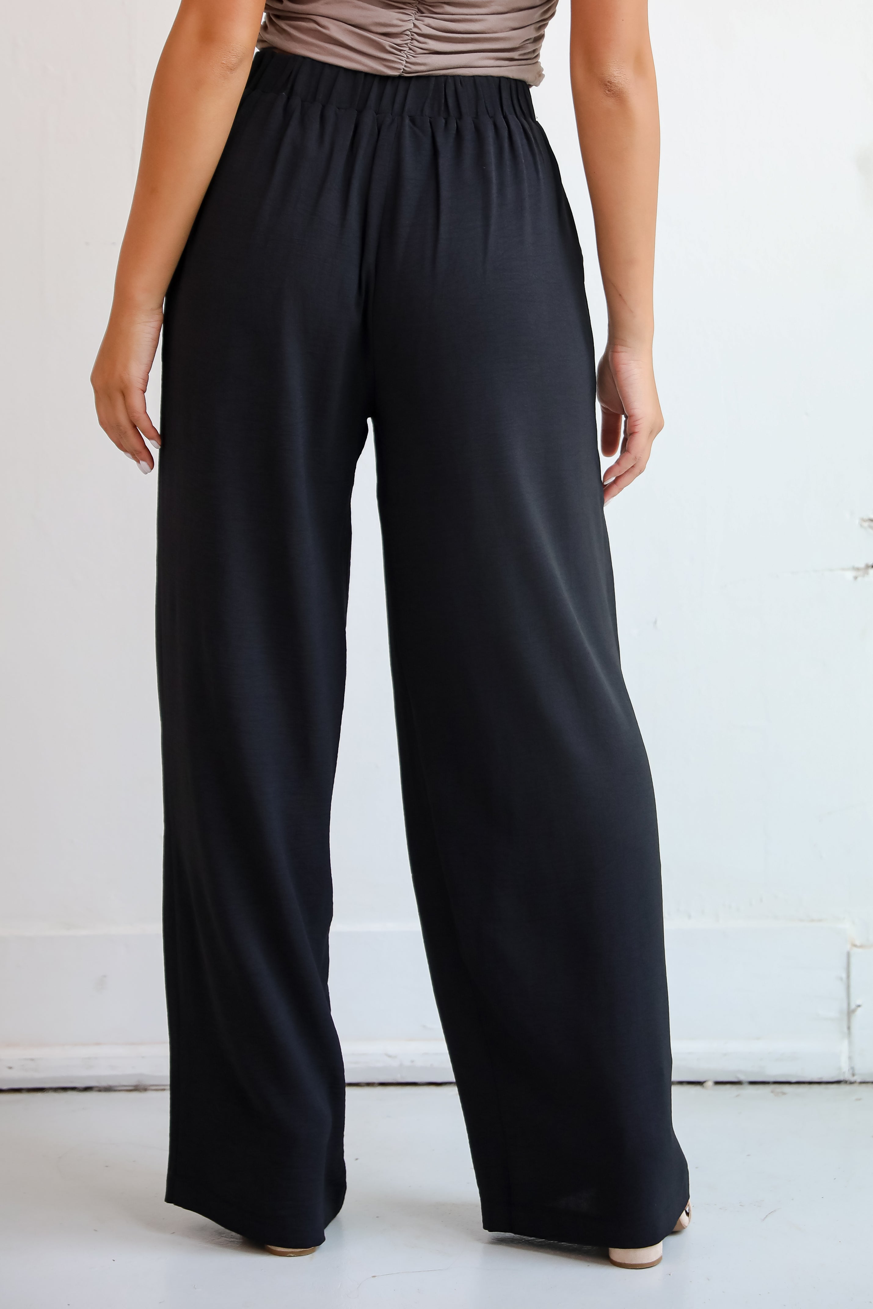 Aesthetic Attitude Black Trouser Pants