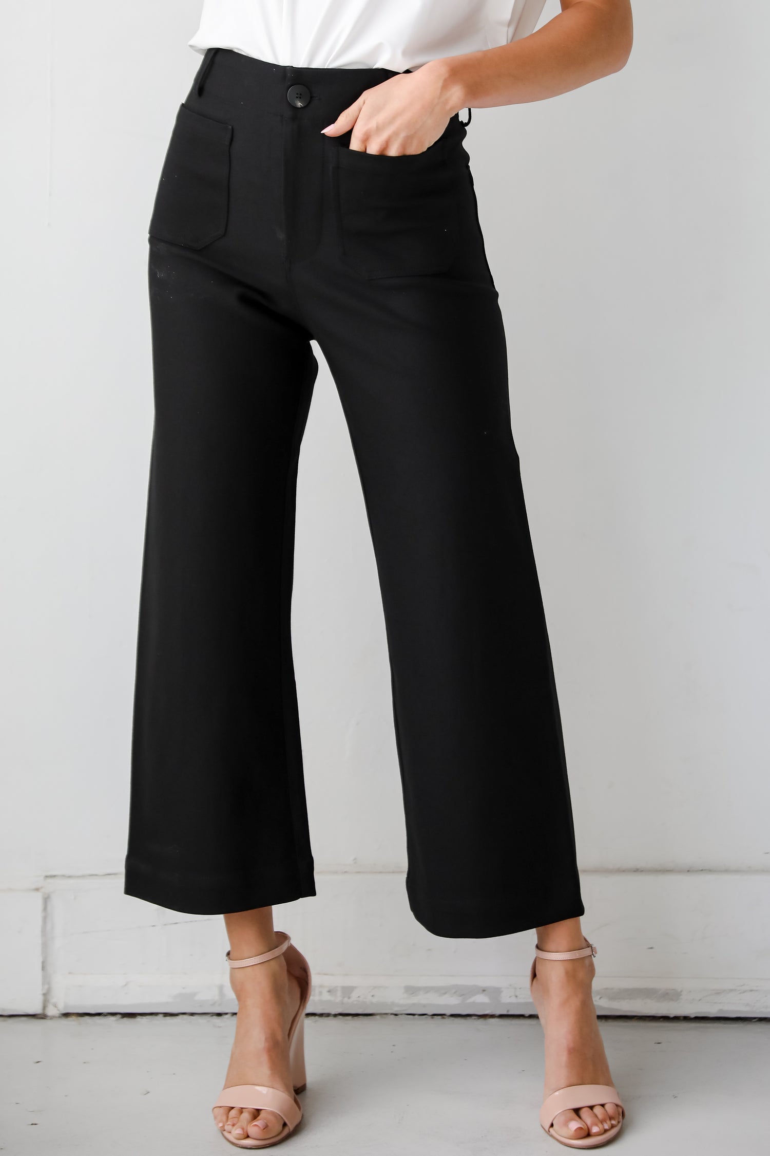 chic Black Trouser Pants