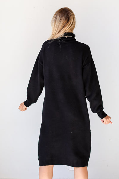 black sweater dresses for women