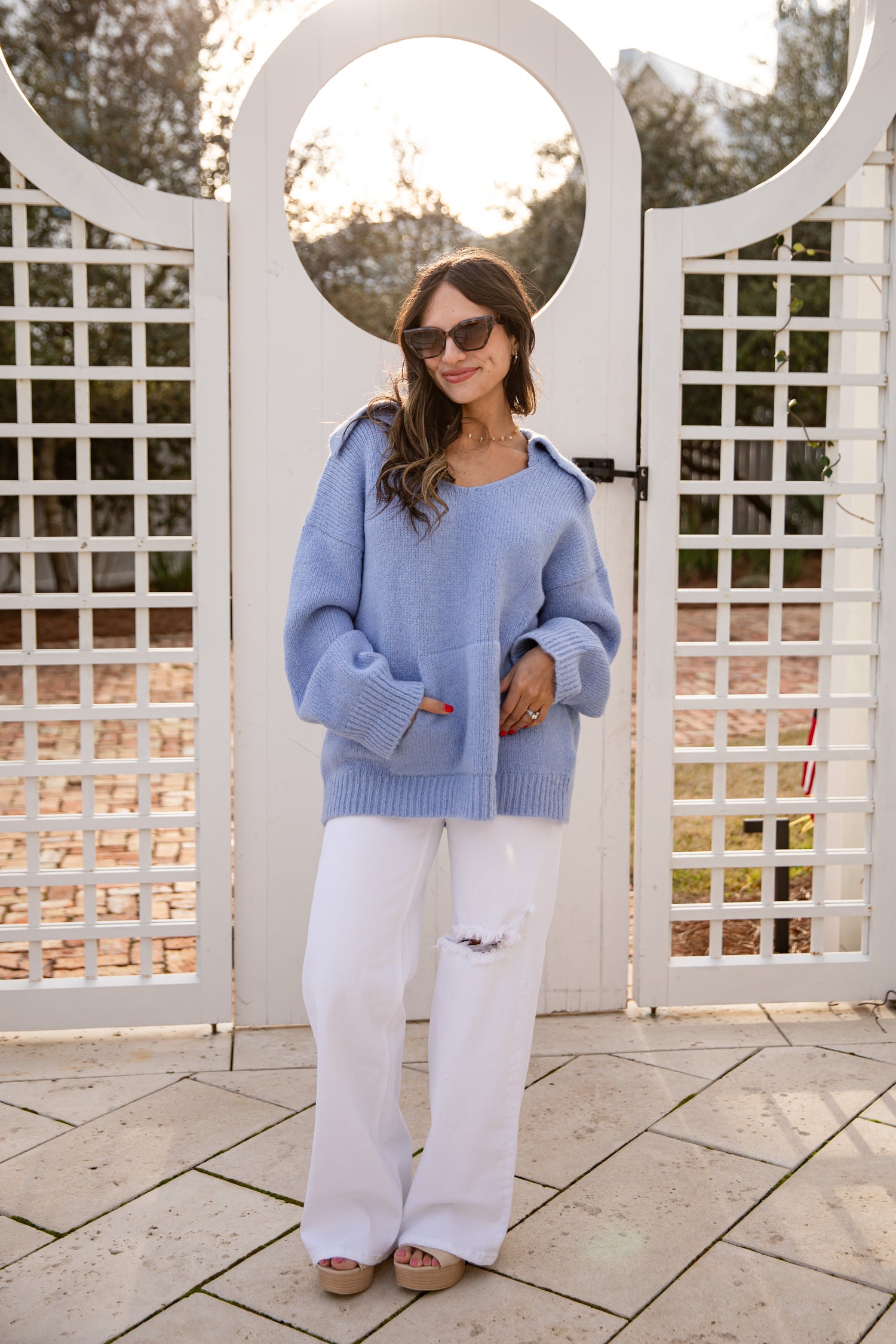 Hold Me Close Collared Knit Sweater | Trendy Women's Tops Hold Me Close Collared Knit Sweater | Trendy Women's Tops