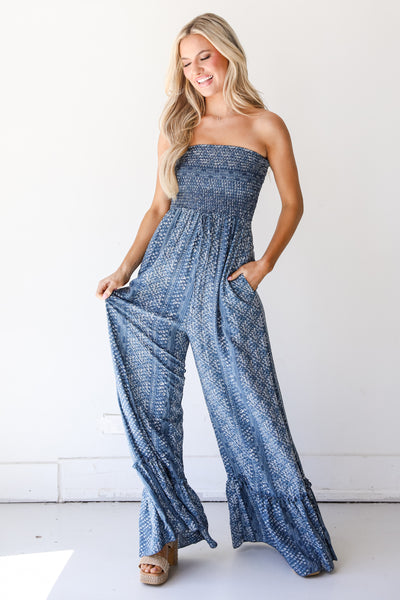 Strapless Jumpsuit front view