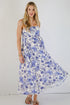 Summer Memories Blue Floral Maxi Dress
