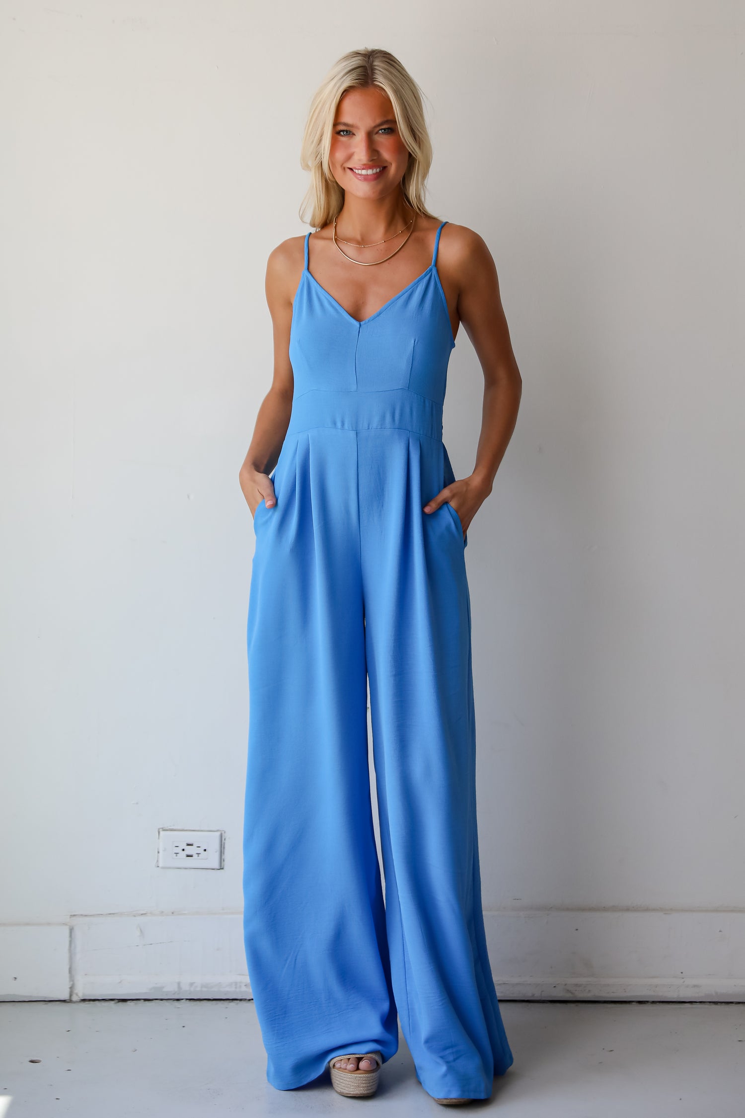 Cheerful Sweetie Blue Jumpsuit