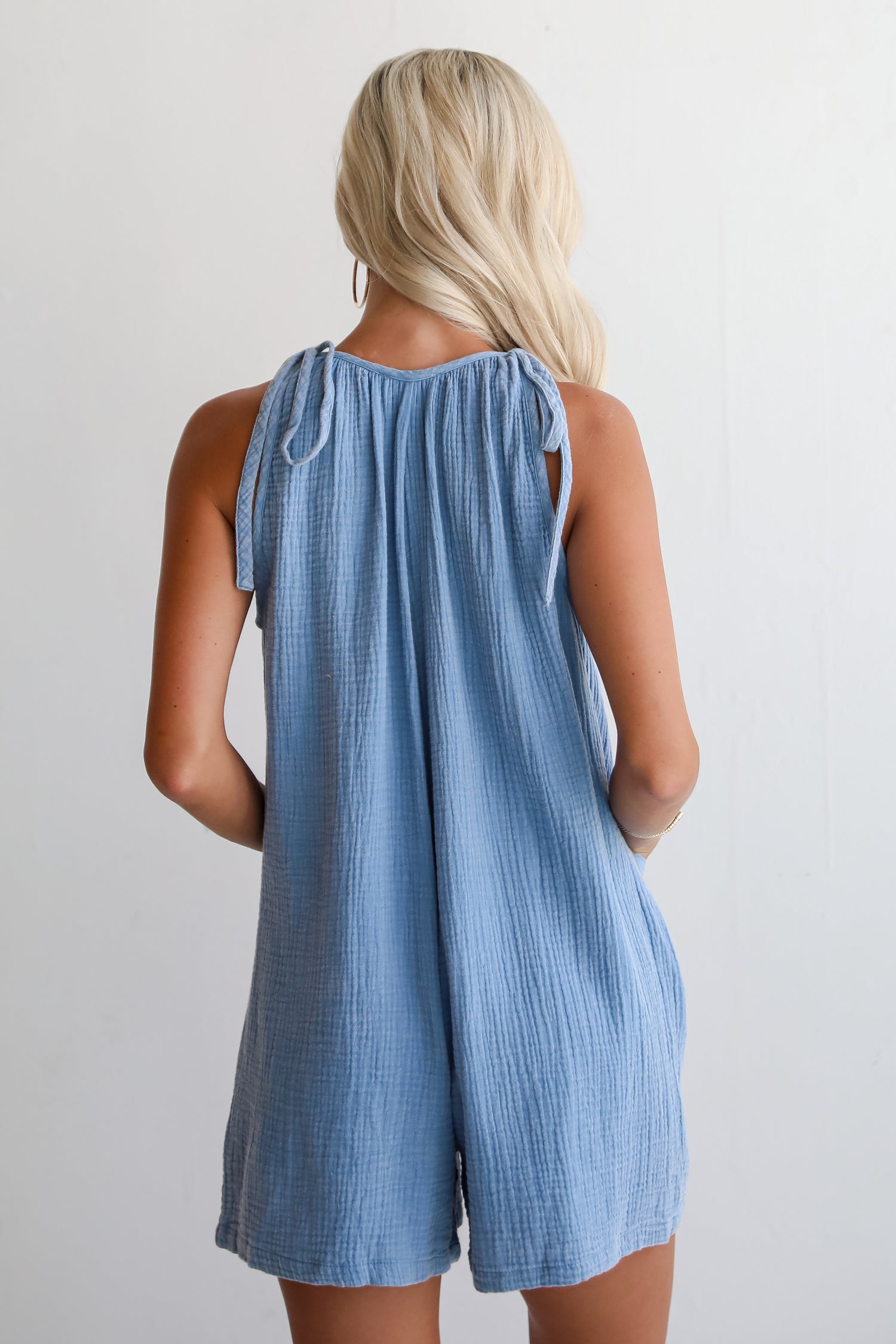 Essential Aspect Denim Linen Romper