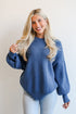 Curated Look Blue Oversized Sweater