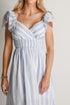 Close To Your Heart Blue Striped Maxi Dress