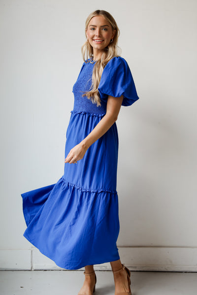 flowy Blue Maxi Dress