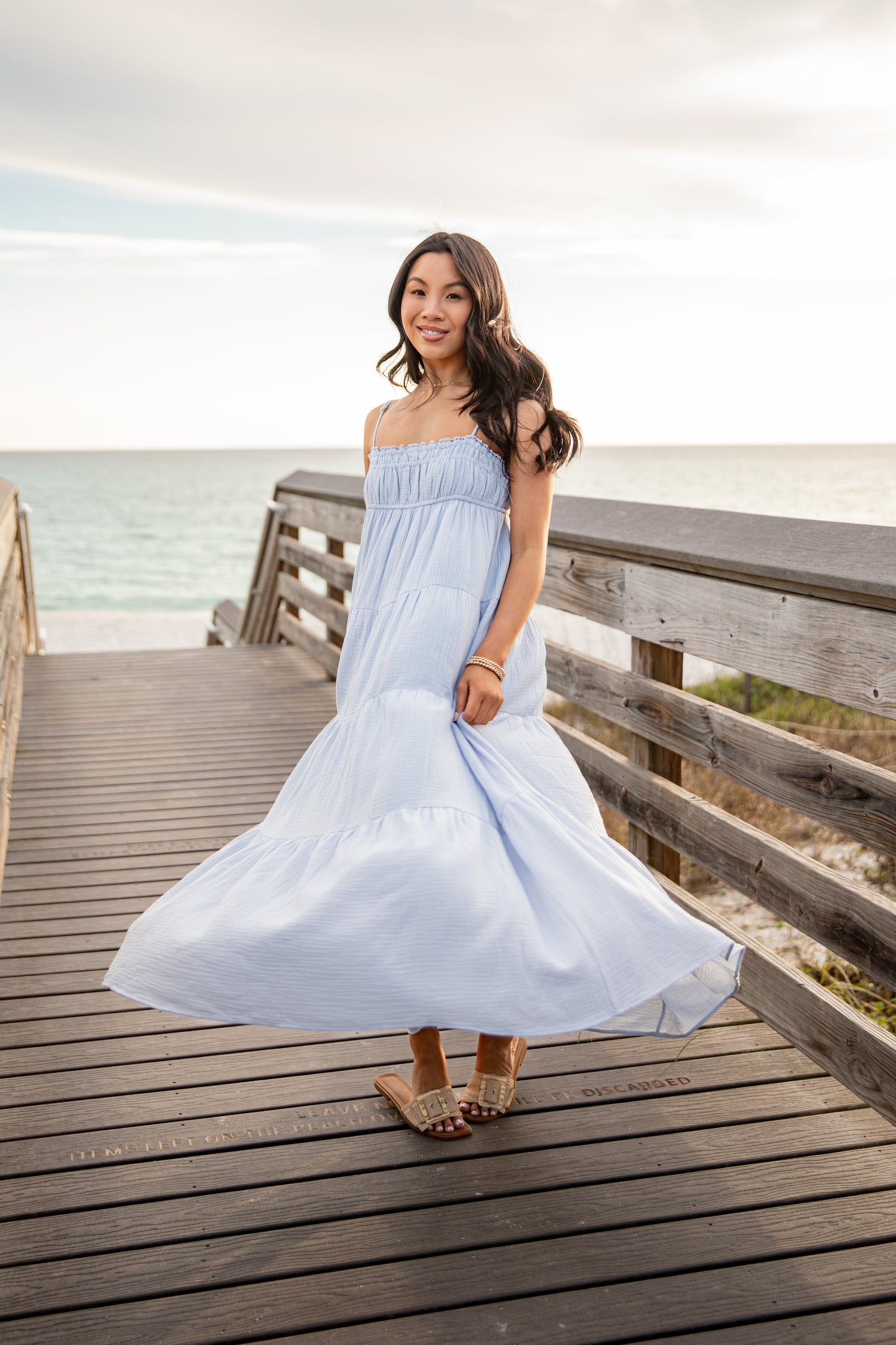 light blue beach maxi dress Blue Maxi Dresses
