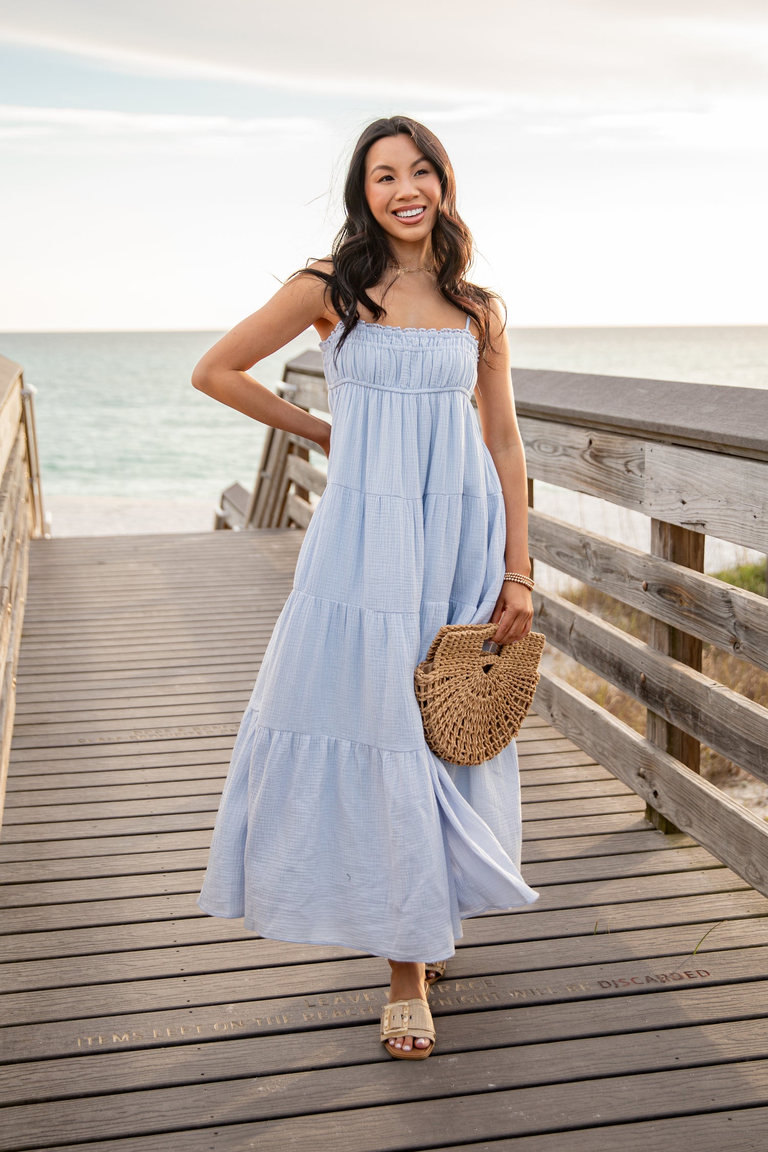 maxi dress for women for beach Ruffle Dress, Tulum Dress, Long Dresses Make you fashionable and unique every day Sunburst Maxi Dress - Roxy