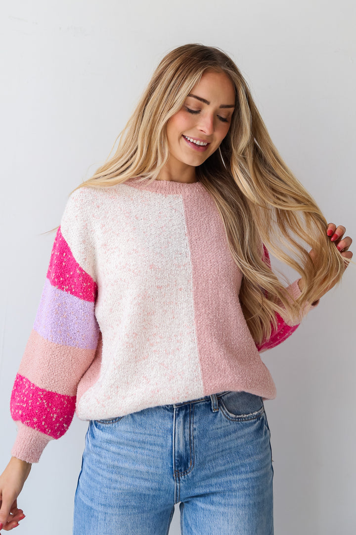 cute pink sweater
