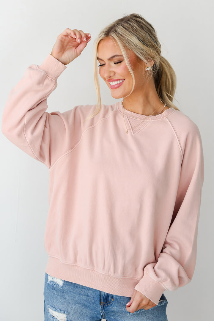 Blush Fleece Sweatshirt for women