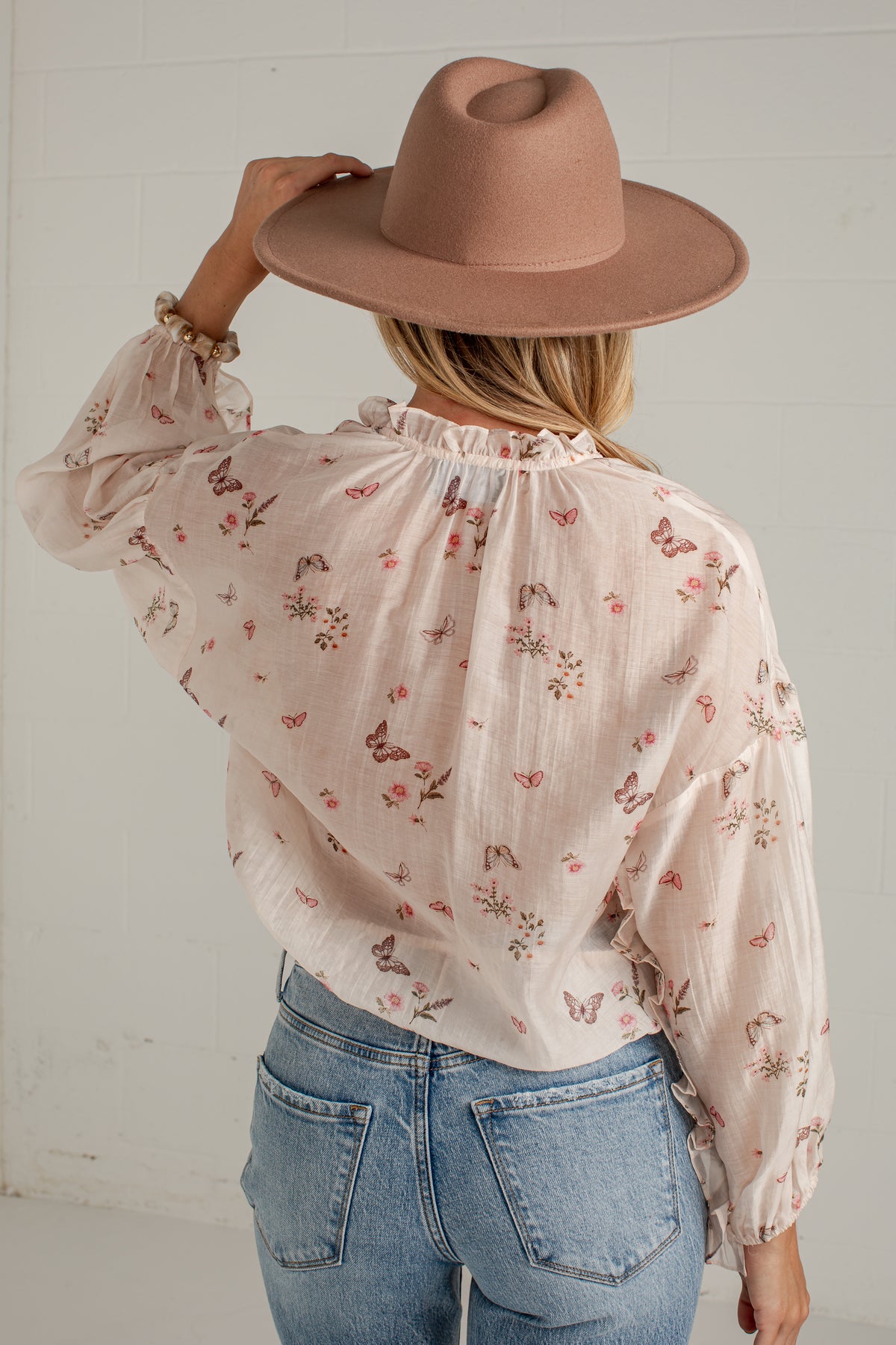 Elegant Approach Blush Floral Blouse