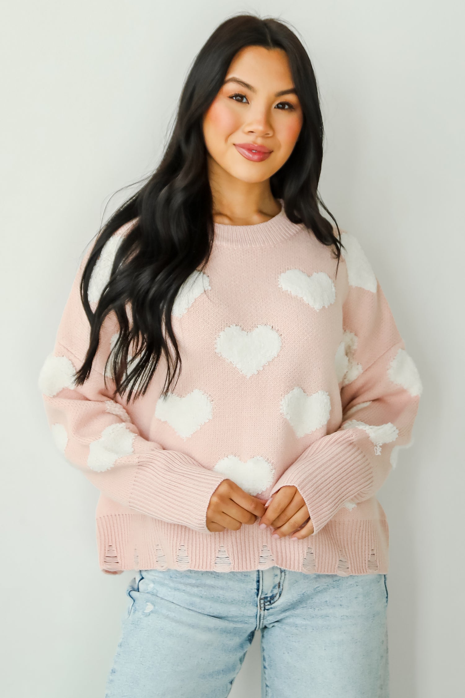 Easily Loved Heart Sweater