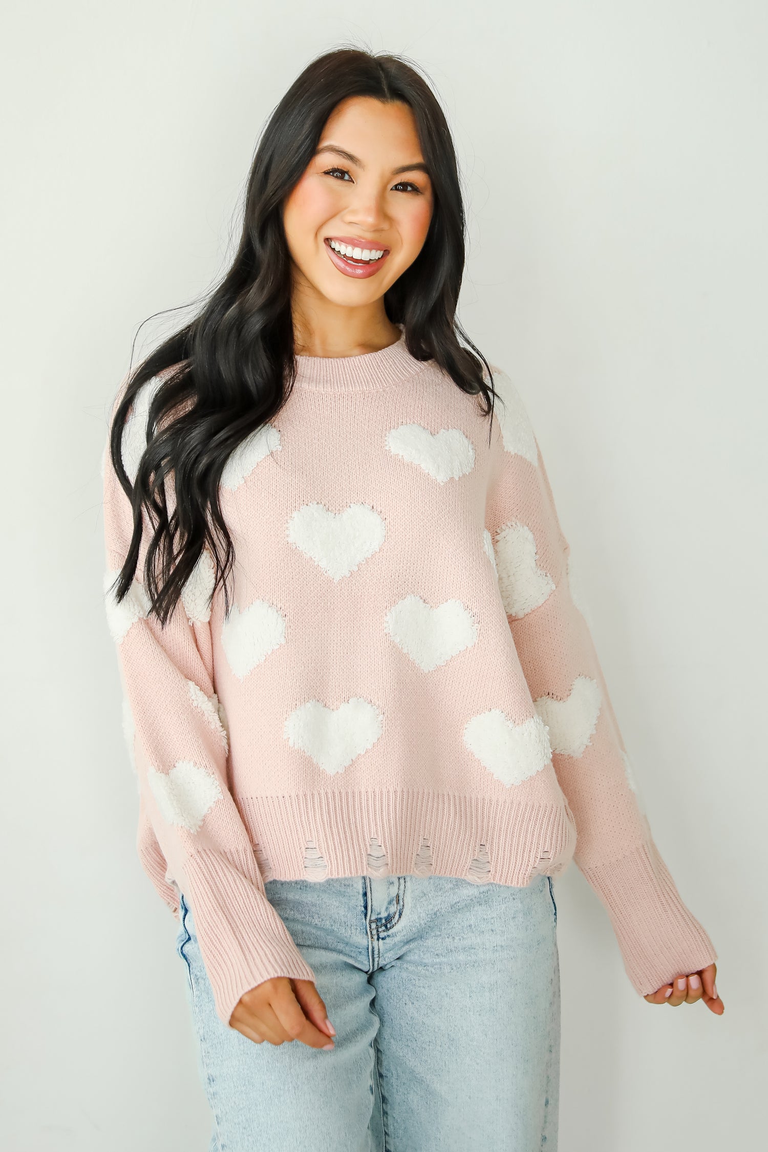 Easily Loved Heart Sweater