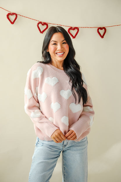 Easily Loved Heart Sweater