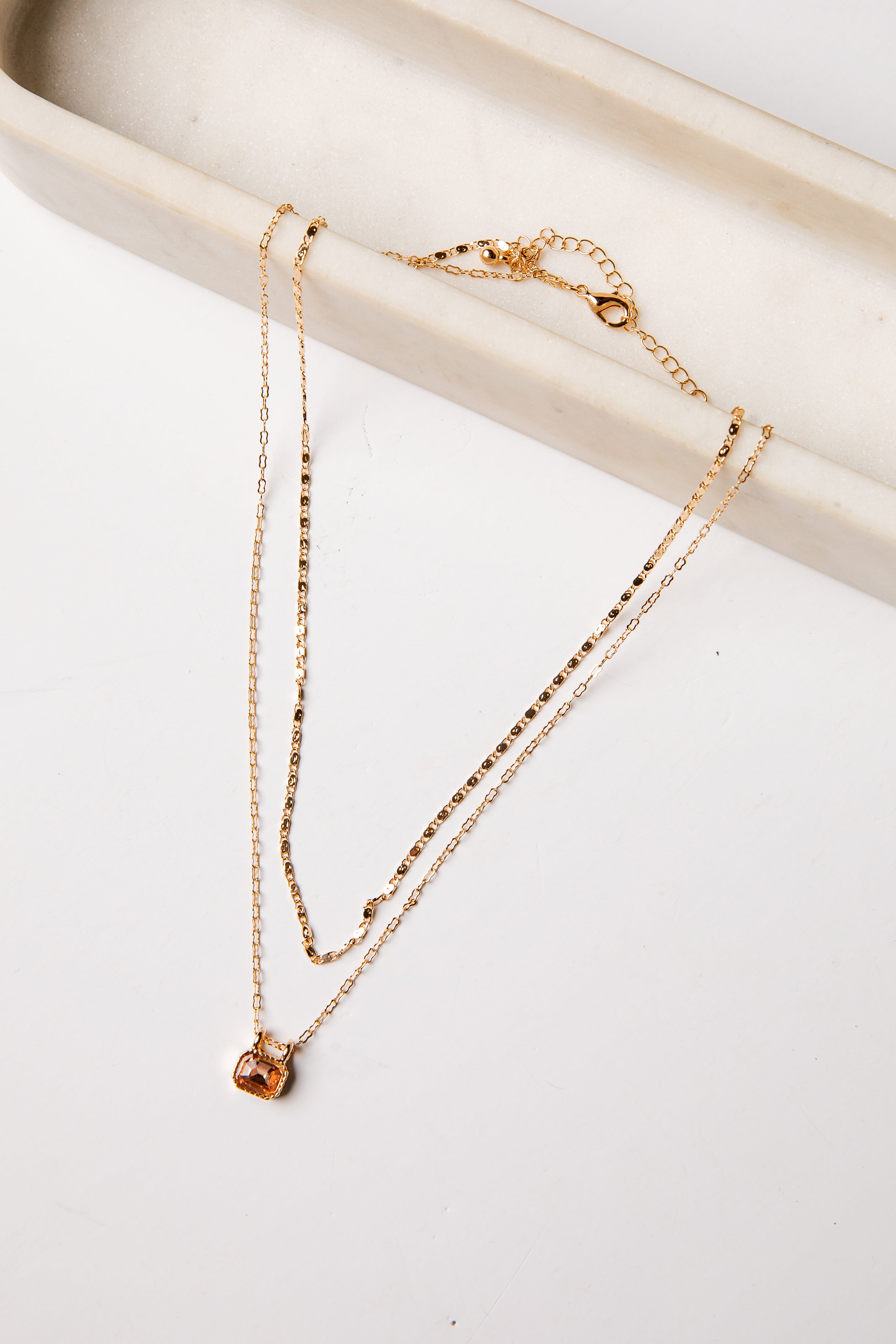 Isabel Gold Layered Gemstone Necklace