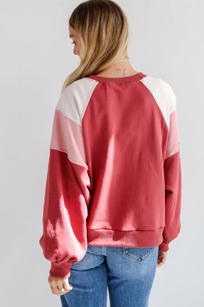 Seasonal Classic Color Block Pullover