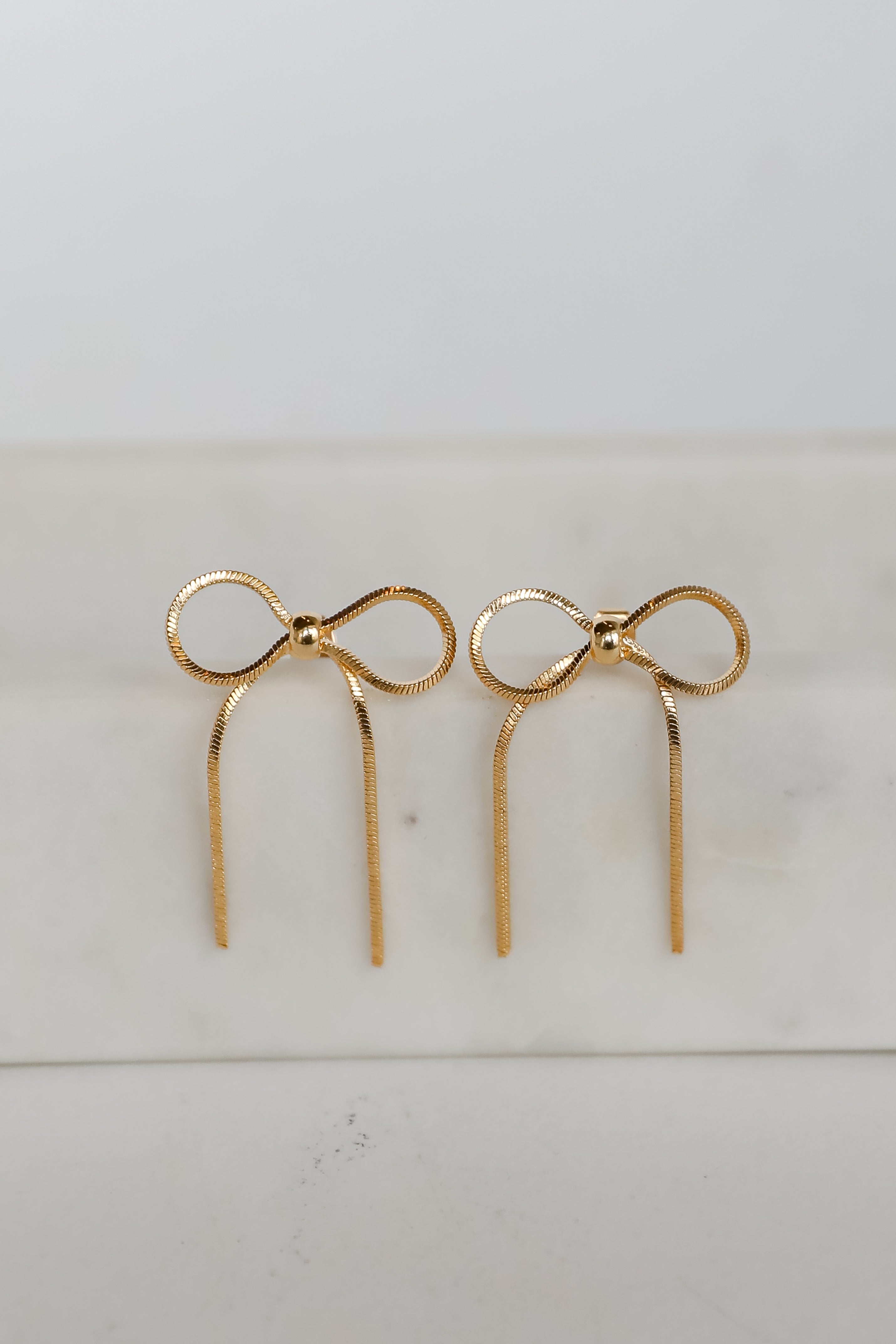 Sami Gold Bow Earrings