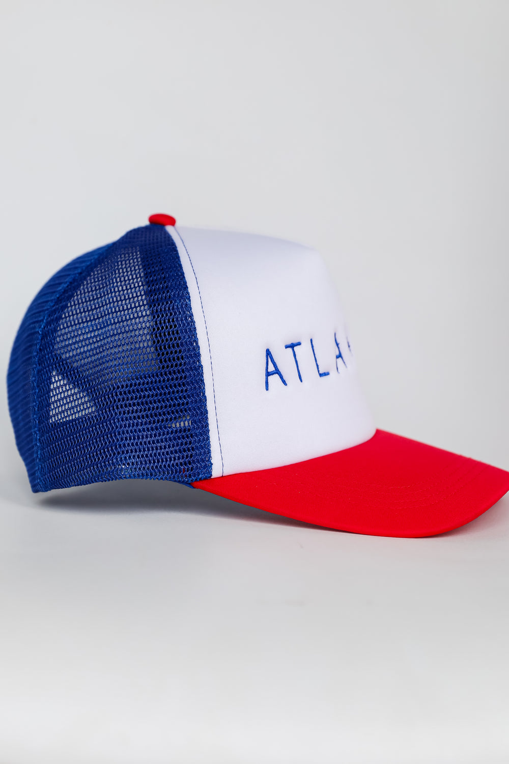 Red/Blue Atlanta Trucker Hat