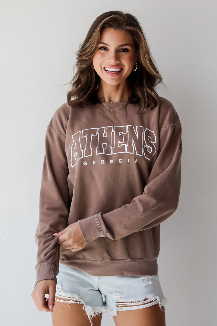 Brown Athens Georgia Sweatshirt