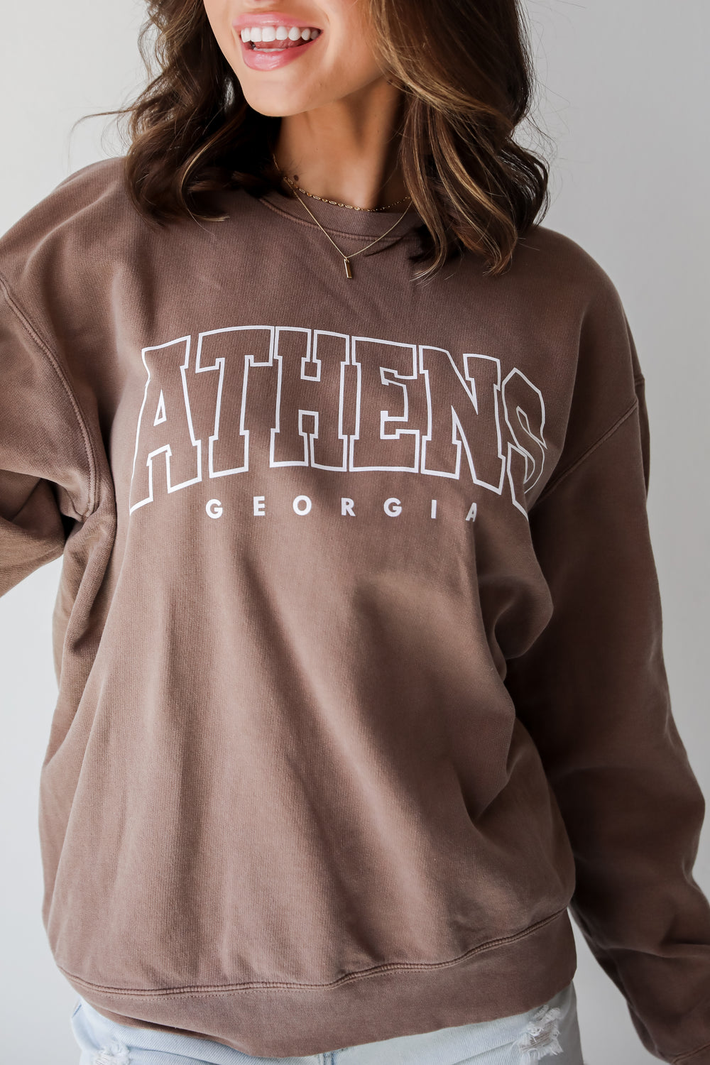 Brown Athens Georgia Sweatshirt