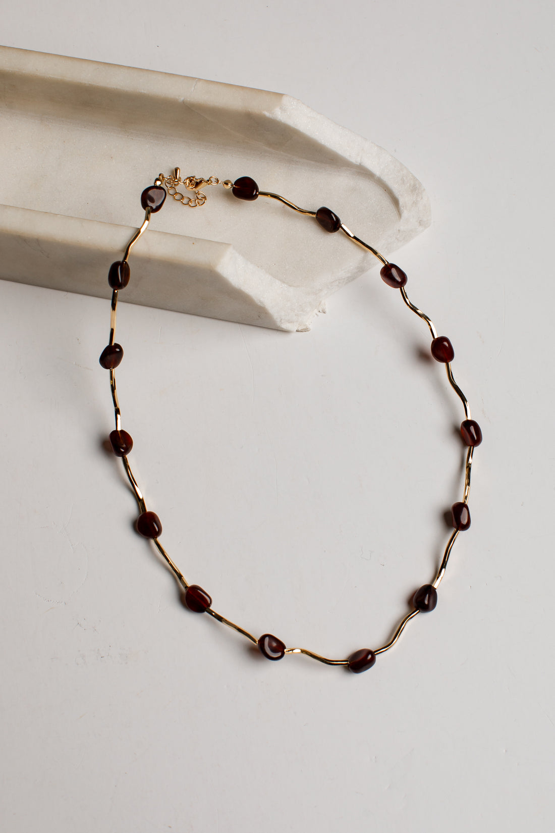 Jenna Brown Beaded Necklace