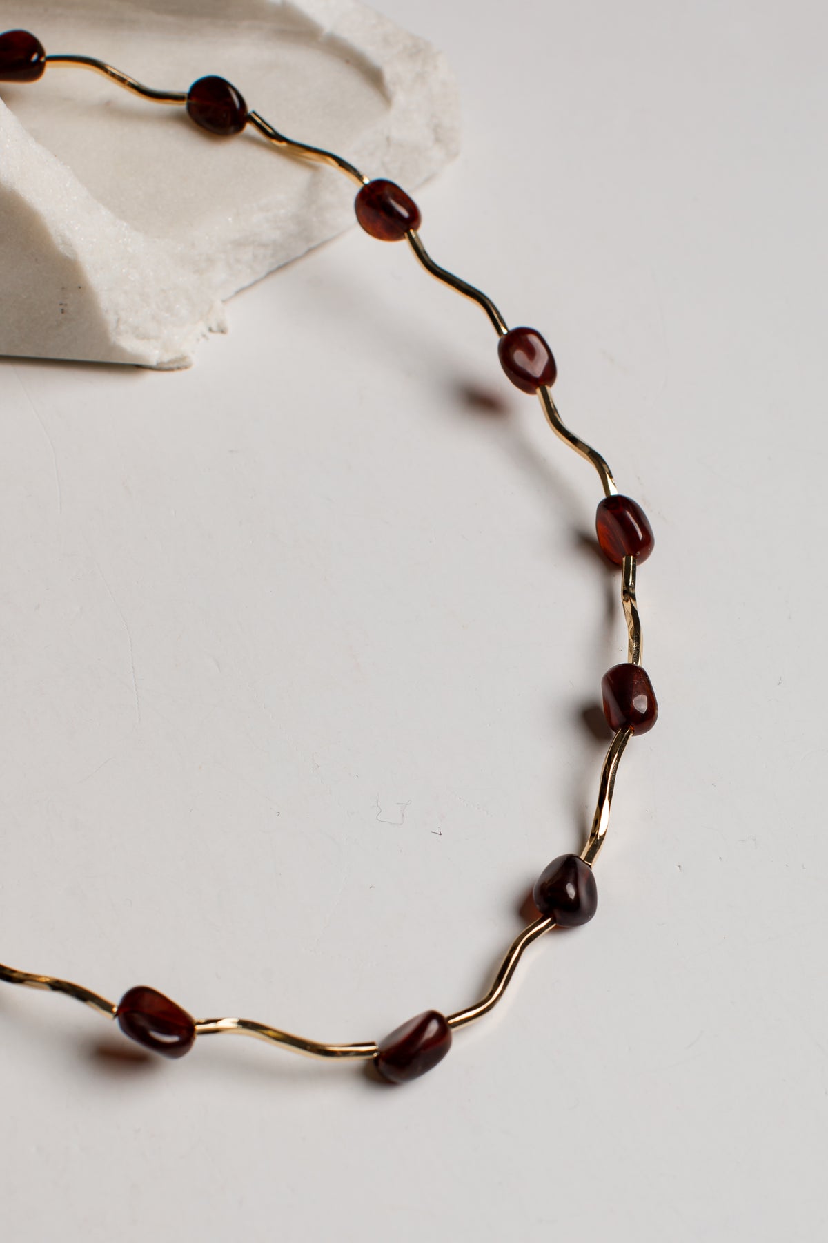 Jenna Brown Beaded Necklace
