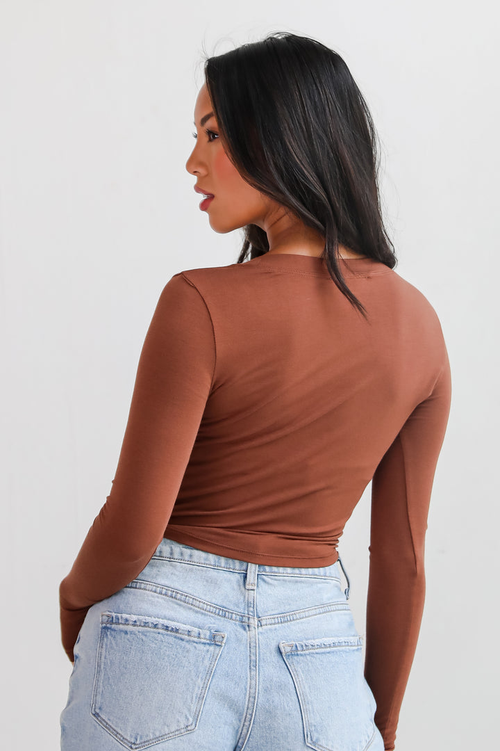 Sloane Everyday Cropped Long Sleeve Top