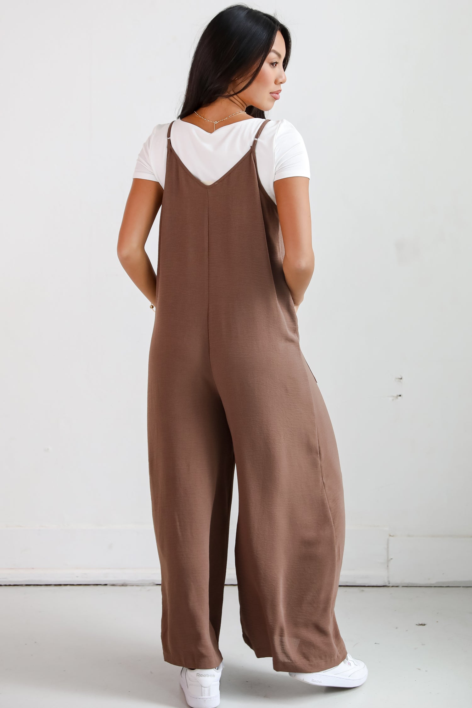 Lovely Reputation Brown Wide Leg Jumpsuit