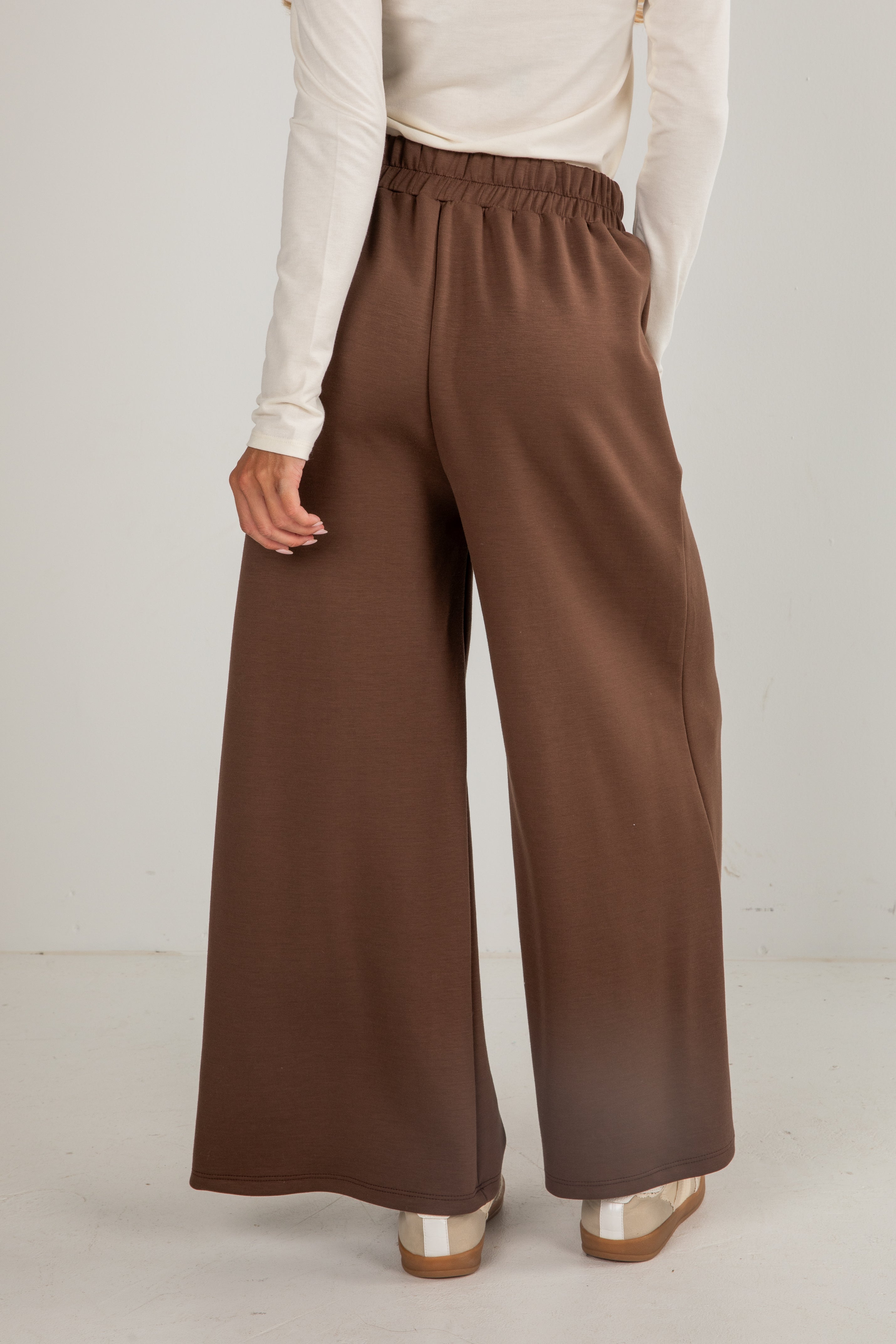 brown sweatpants
