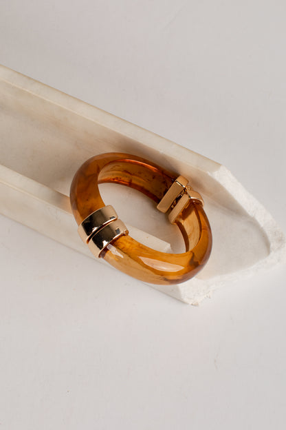Allison Brown Marbled Cuff Bracelet