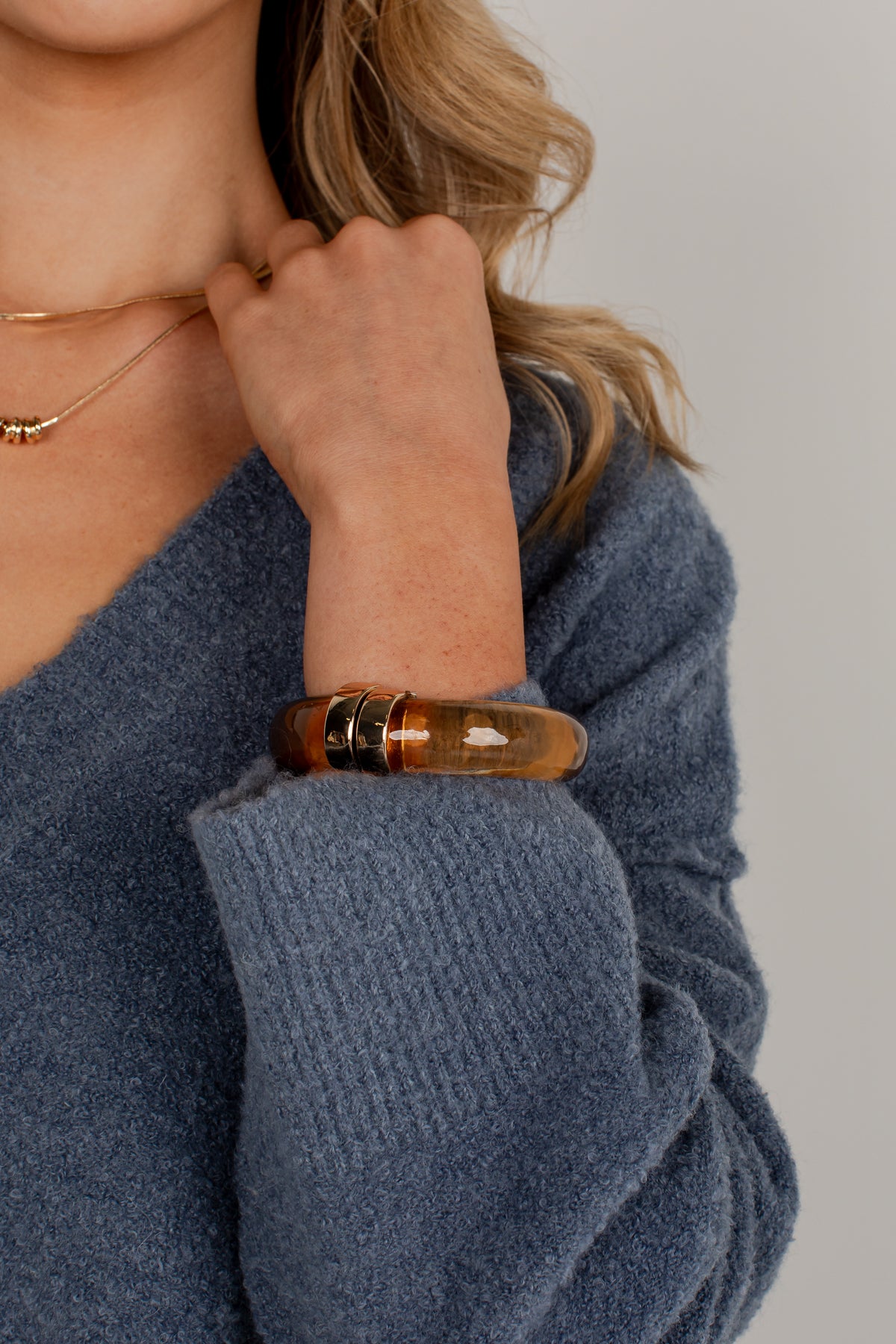 Allison Brown Marbled Cuff Bracelet