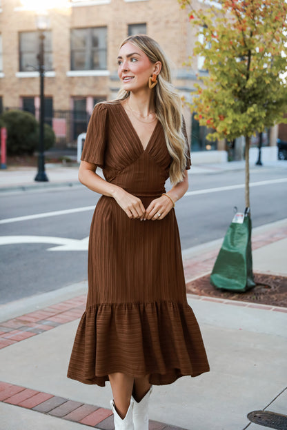 brown Maxi Dress