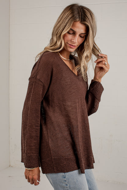 Found Your Way Oversized Knit Top