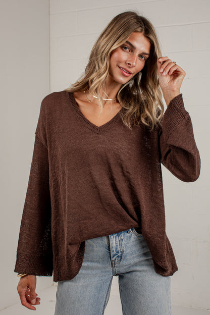 Found Your Way Oversized Knit Top