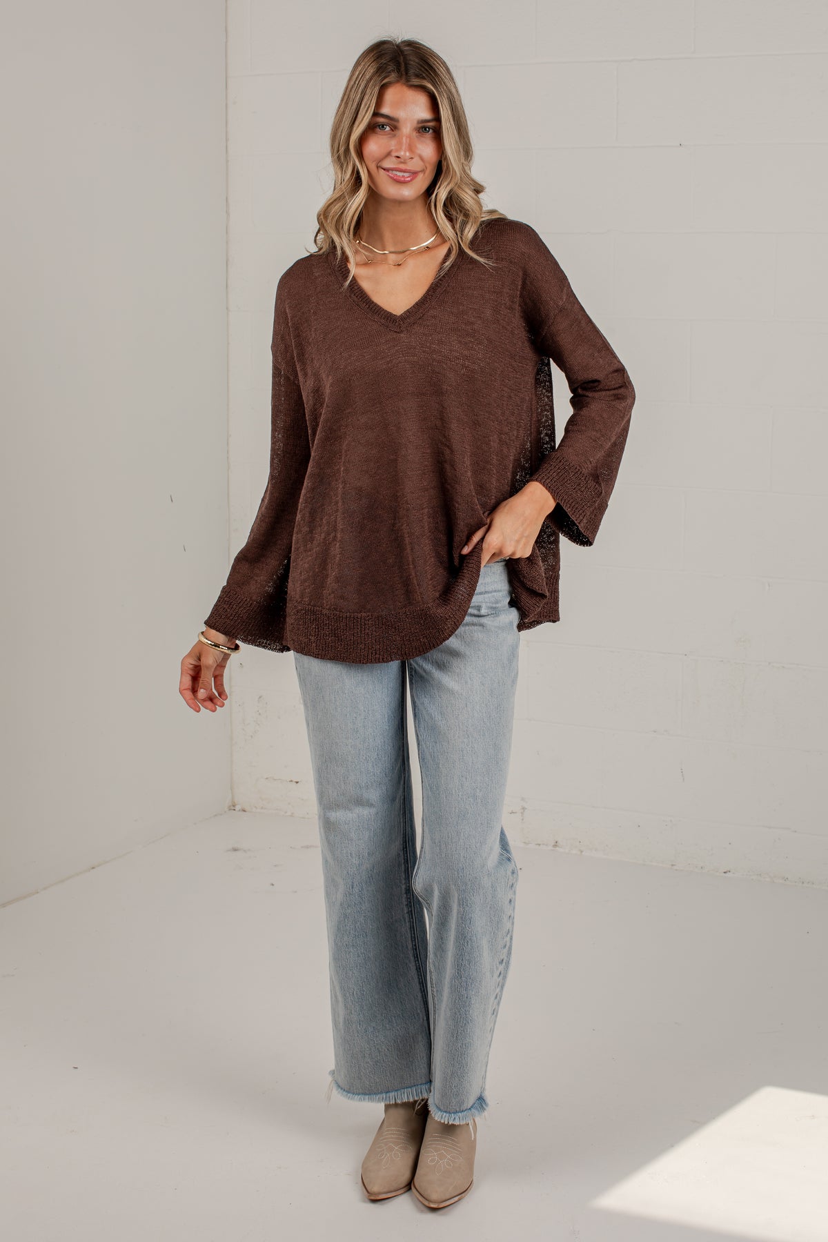 Found Your Way Oversized Knit Top